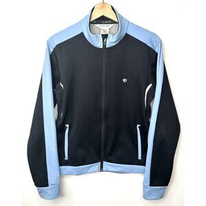 Pearl Izumi Womens Cycling Jacket Alpine Elite  Softshell Black & Blue Sz Large